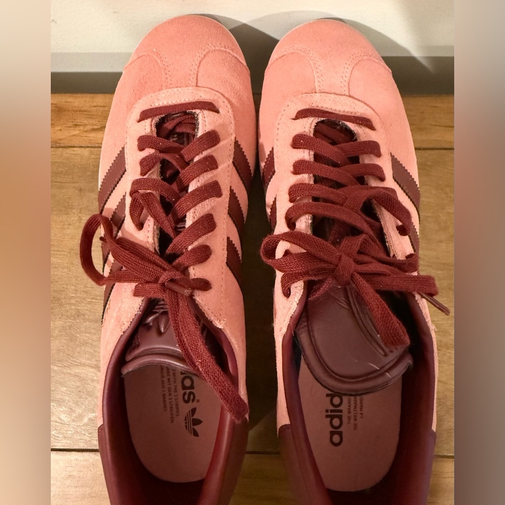 Adidas Men’s Size 9.5 Gazelle Super Pop Pink Shadow Red - Picture 3 of 11